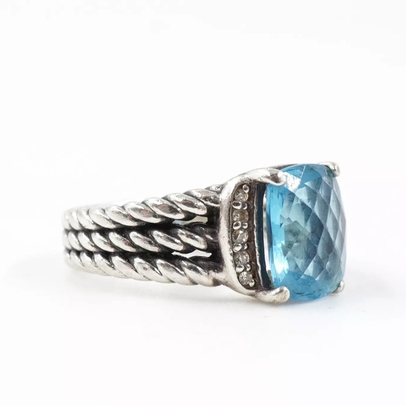 David Yurman Blue Topaz. - Picture 2 of 12